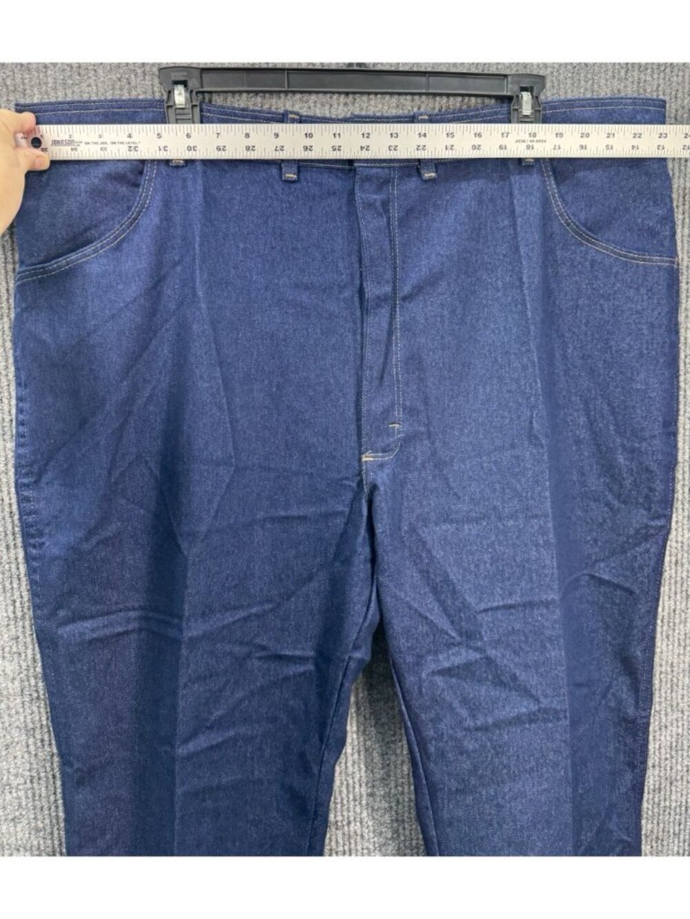 Vintage Wrangler Hero Jeans Mens 48x30 Blue Dark Wash Stretch USA 85498PS NEW - Picture 7 of 11